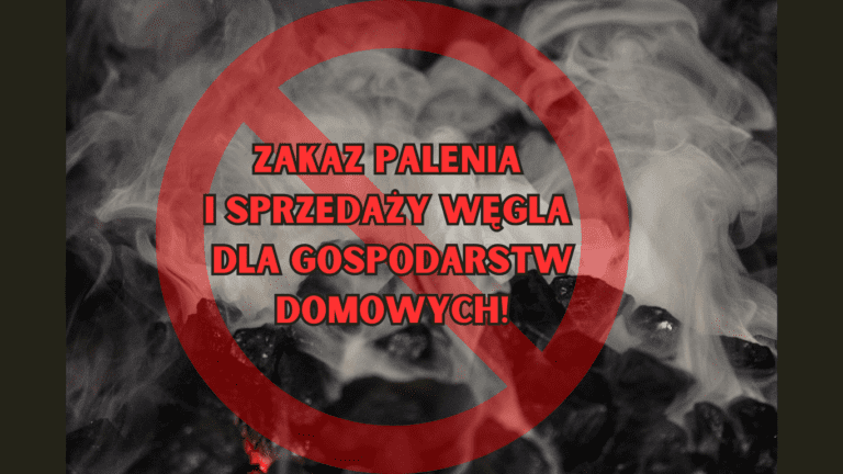 zakaz palenia węglem zakaz sprzedaży węgla dla gospodarstw domowych w 2029 roku