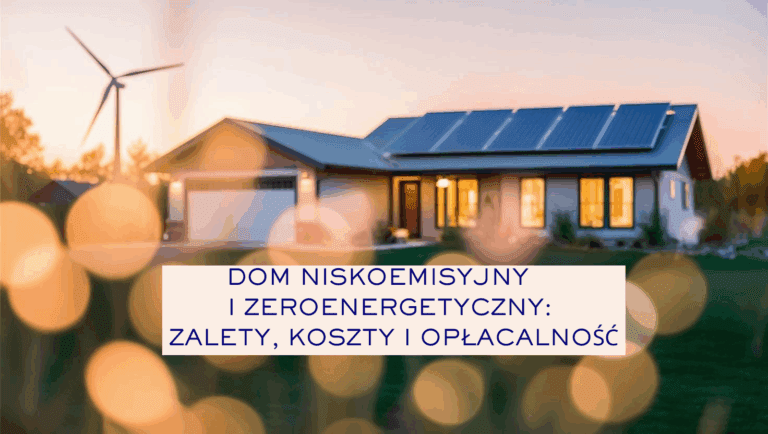 Dom niskoemisyjny i zeroenergetyczny: zalety, koszty i opłacalność