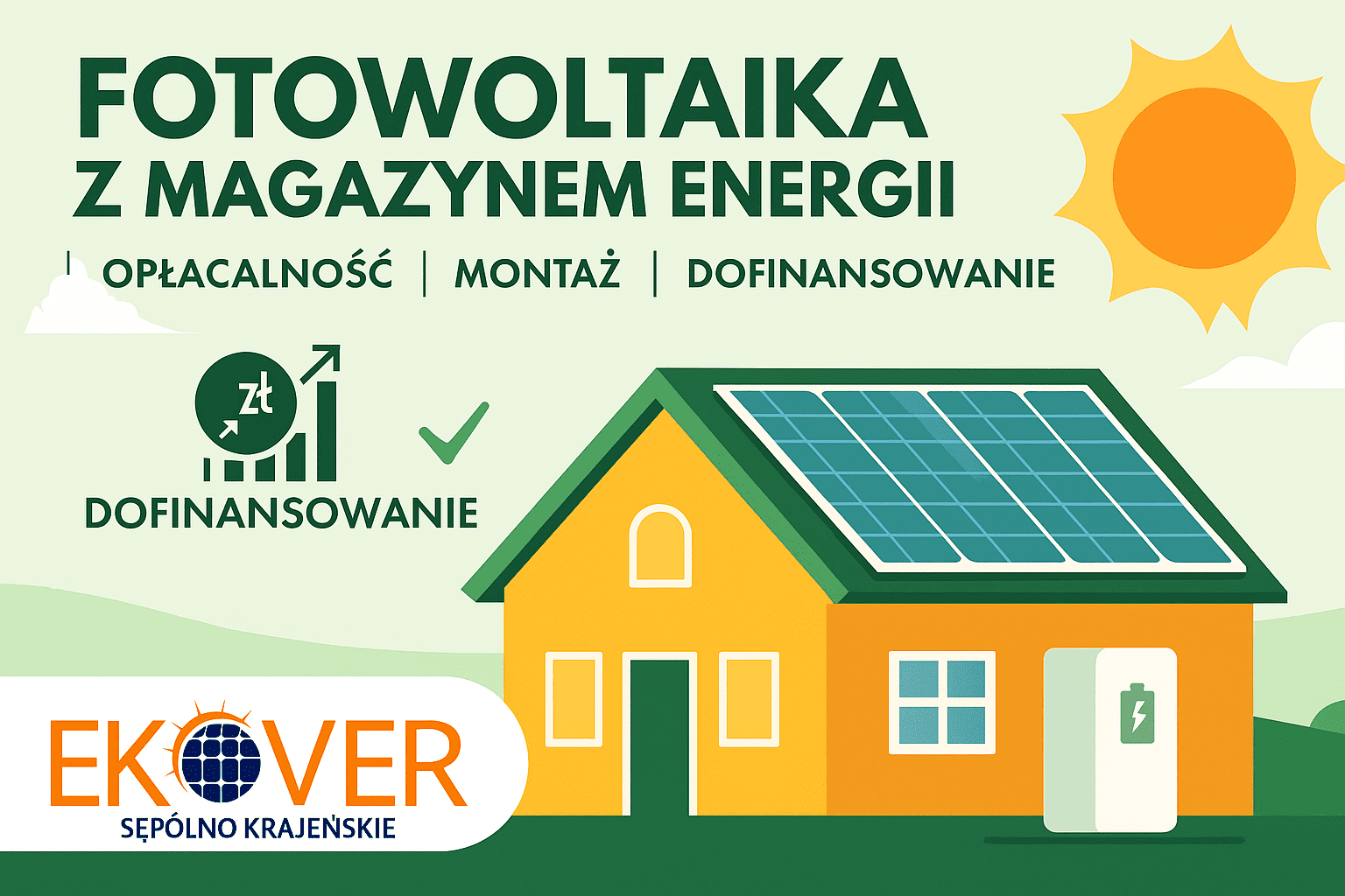 Fotowoltaika z magazynem energii w Złotowie: opłacalność, montaż i dofinansowanie