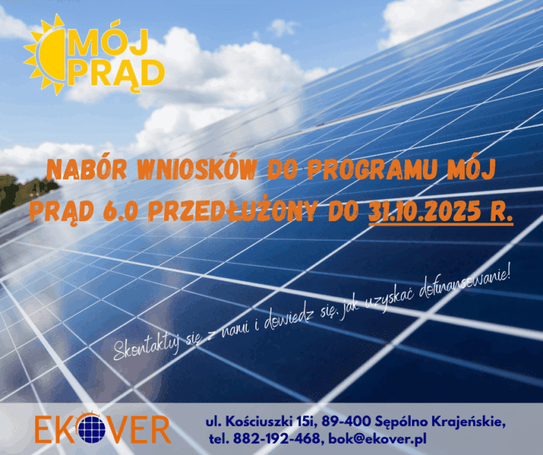 Nabór Mój Prąd 6.0 przedłużony do 31 października 2025