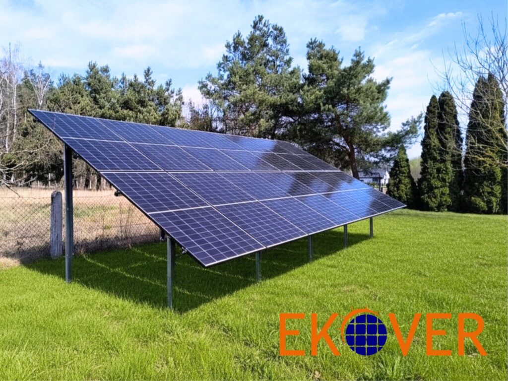 Montaż paneli fotowoltaicznych JA Solar z magazynem energii i falownikiem Deye w Jerzmionkach